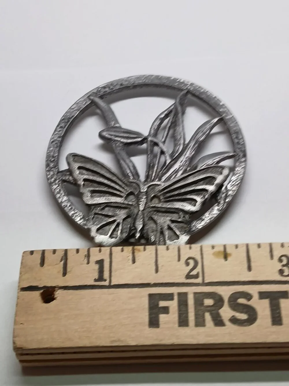 Vintage Metzke Pewter 1975 Trinket Potpurri Candle Jar Lid 2.5